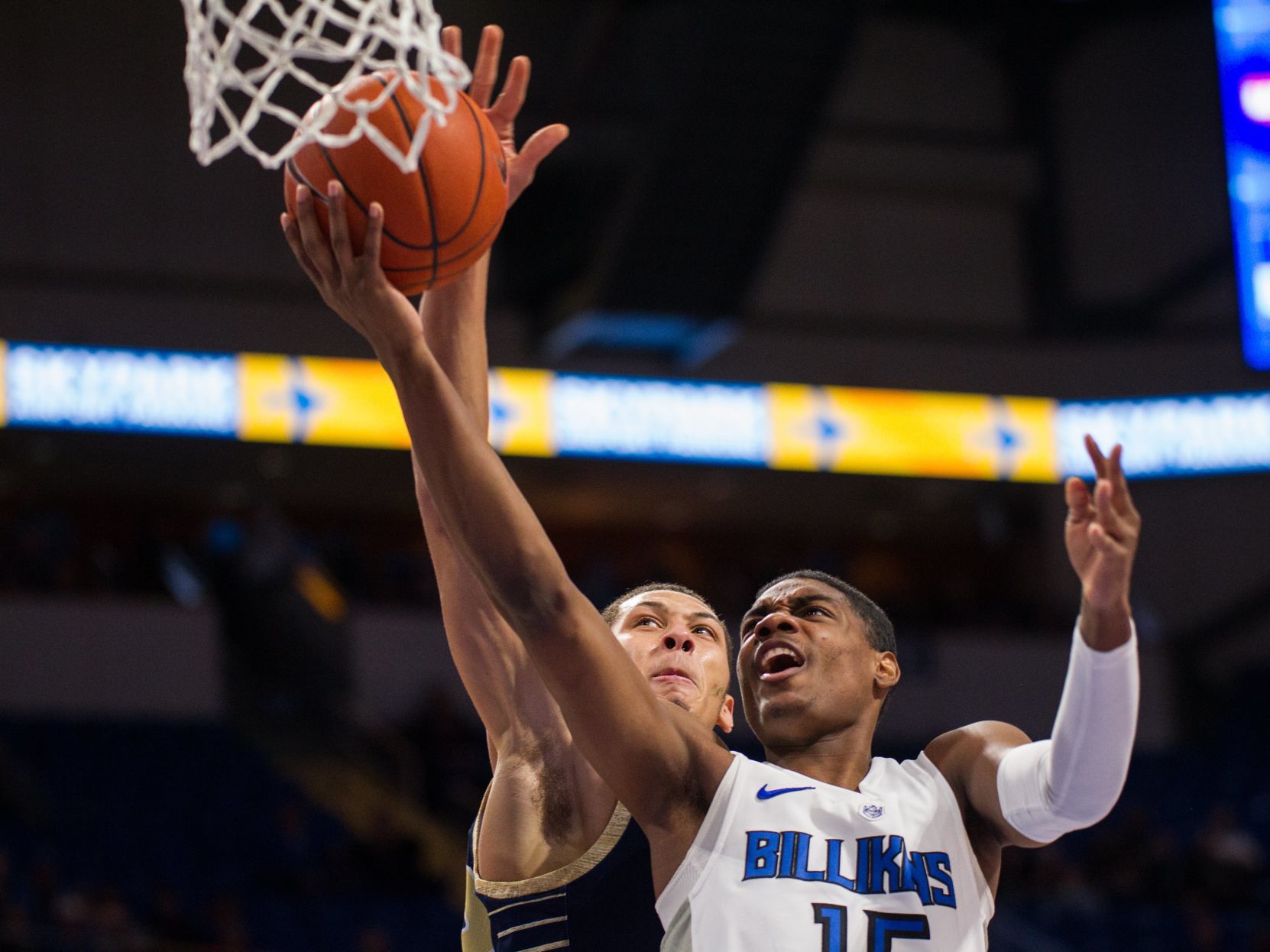 Billikens take on George Washington Colonials